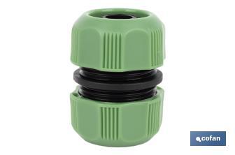 Hose repair connector for irrigation hoses | Available in two sizes | ABS - Cofan