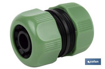 Hose repair connector for irrigation hoses | Available in two sizes | ABS - Cofan