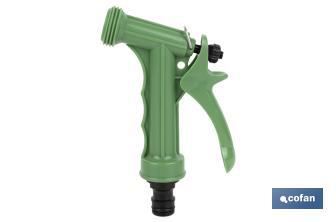 Pistola da irrigazione per tubi da giardino | Ideale per innaffiare le piante o l'erba | Con getto ad alta pressione - Cofan