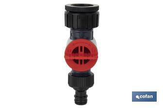 Connector with adjustable tap filter - Cofan