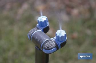 Torre de nebulización extensible para exteriores | Desde 12 hasta 48 cm | Boquillas de ángulo ajustable - Cofan