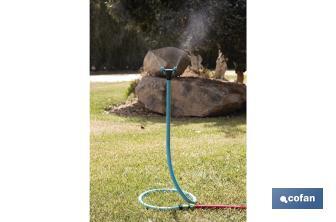 Torre de nebulización de 79 cm de altura con 2 boquillas ajustables | Perfecta para exteriores - Cofan