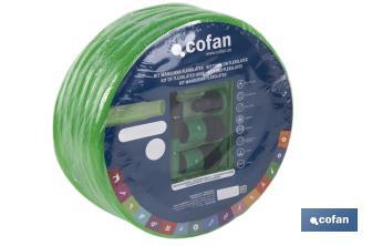 Kit of translucent Flexolátex hose | Available in different sizes and diameters | Accessories included - Cofan