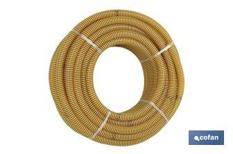 Rolo de tubo em espiral | Cor amarelo | Fabricado em PVC Plastificado - Cofan