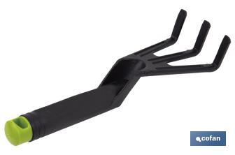 Rastrillo de nylon para jardín | Ideal para macetas, jardineras o pequeños espacios verdes - Cofan