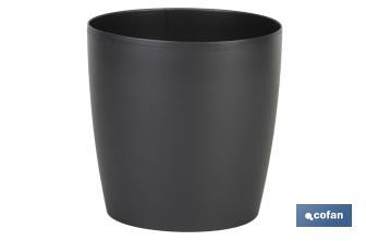 Round polypropylene pot | Special for plants and flowers | Perfect for indoor or outdoor use - Cofan