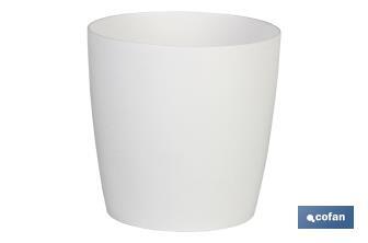 Round polypropylene pot | Special for plants and flowers | Perfect for indoor or outdoor use - Cofan