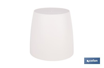 Pot de fleurs rond en polypropylène | Spécial pour les plantes et les fleurs | Parfait pour placer en extérieur ou en intérieur - Cofan
