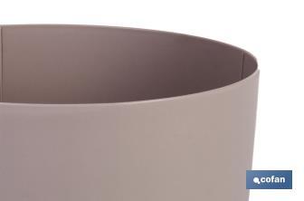 Round polypropylene pot | Special for plants and flowers | Perfect for indoor or outdoor use - Cofan