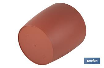 Macetas de polipropileno redondas | Color: Arcilla | Diferentes Medidas - Cofan