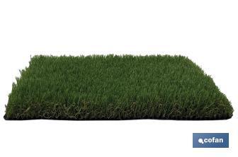 Artificial grass for terrace and garden | Padded, comfortable and resistant model | Ideal for outdoors and swimming pools - Cofan