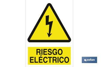 Riesgo eléctrico. El diseño de la señal puede variar, pero en ningún caso se variará el significado de la misma. - Cofan