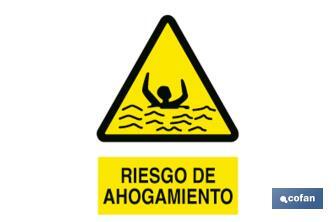 Risk of drowning. The design of the sing may vary, but in no case will its meaning be changed. - Cofan