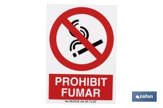 Prohibit fumar - Cofan