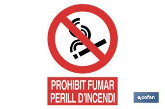 Prohibit fumar perill - Cofan