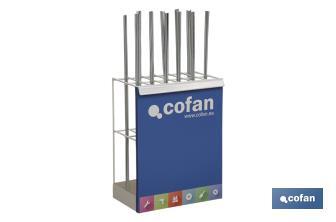 ESPOSITORE PER BARRE FILETTATE - Cofan