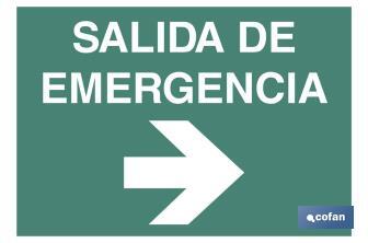 Salida de Emergencia Texto - Cofan