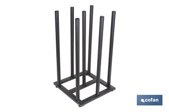 Vertical display stand for 7 oilcloth rolls | Sturdy metal construction | Efficient organisation - Cofan
