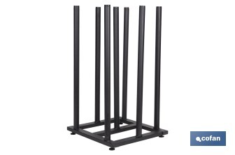 Vertical display stand for 7 oilcloth rolls | Sturdy metal construction | Efficient organisation - Cofan
