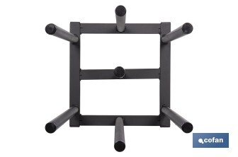 Vertical display stand for 7 oilcloth rolls | Sturdy metal construction | Efficient organisation - Cofan