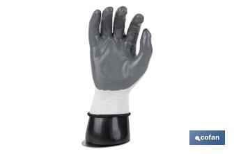 Glove display hand | Mannequin right hand with magnetic base | Black polypropylene - Cofan