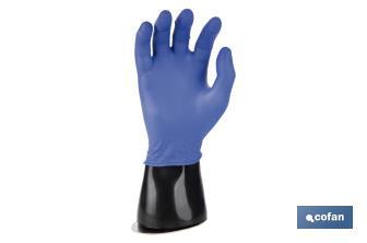 Expositor de guantes | Mano derecha expositora con base magnética | Fabricado en polipropileno de color negro - Cofan