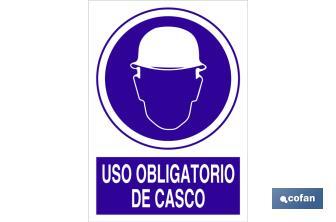 Uso obligatorio de casco - Cofan