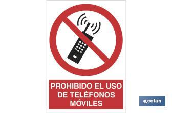 Prohibido el uso de teléfonos móviles - Cofan