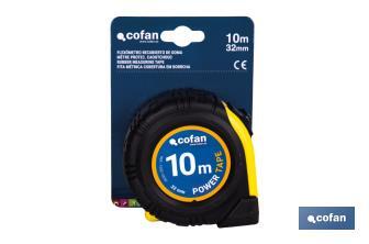 Expositor para flexómetros con protección de goma de Cofan | Incluyen los flexómetros | Varias medidas y capacidades - Cofan