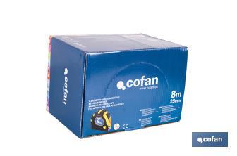 Expositor para flexómetros magnéticos de Cofan | Incluyen los flexómetros | Varias medidas y capacidades - Cofan