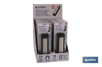 Display stand with 12 units of 72 LED lamps - Cofan