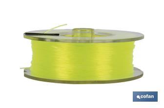 Fishing mono-thread 100% nylon line, yellow - Cofan