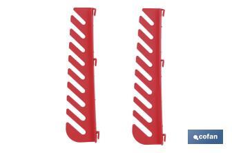 Set da 12 accessori per il pannello porta-attrezzi di plastica | Realizzato in polipropilene resistente - Cofan