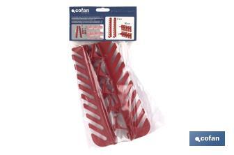 Set de 12 accesorios para panel de herramientas de PP| Fabricado en polipropileno resistente - Cofan