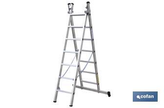 Aluminium ladder 2 steps EN 131 - Cofan