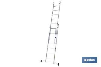 Aluminium ladder 2 steps EN 131 - Cofan