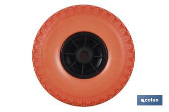 Wheel for hand trucks and sack trucks | With bearing | Manufactured with pneumatic ABS tyre - Cofan