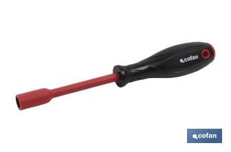Destornillador 1000 V Aislado | Con punta de vaso hexagonal | SW 4 - 13 mm - Cofan