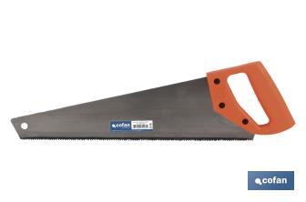 Hand saw for carpenters | Available in various sizes | 7 teeth per inch | Special saw for wood and plastic - Cofan