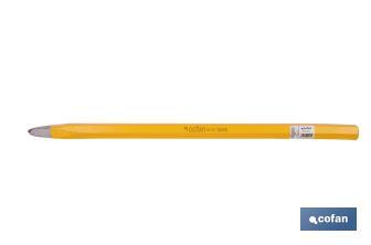 Point head chisel with hex shank | With no handle | Available in various sizes | Steel - Cofan