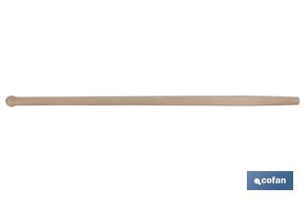 Manche en bois pour bâton de jardinage | Manche léger et agréable au toucher | Longueur du manche de 90 cm - Cofan