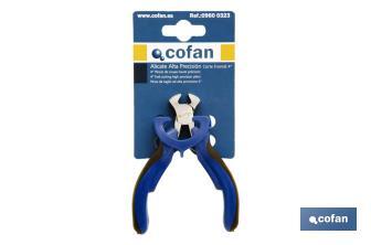 Mini diagonal pliers | Chrome-vanadium steel | Length: 4" - Cofan