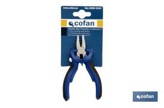 Mini combination pliers | Chrome-vanadium steel | Length: 5" - Cofan