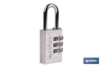 Combination Padlock with 3 digits | Safe lock for daily use - Cofan