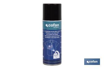 Spray Quitamanchas para tejidos 200 ml | Base disolvente | Absorbe y disuelve - Cofan