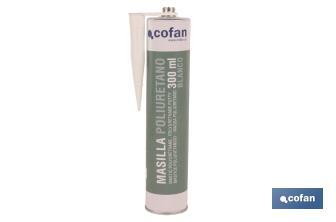 Mastic de Scellement en Polyuréthane | Couleur Grise | Cartouche de 300 ml - Cofan