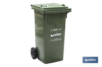 Contentores para Lixo | Capacidade de 120 litros | Fácil transporte - Cofan