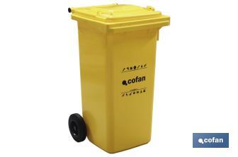Contenitori per spazzatura | Capacità: 120 litri | Facili da trasportare - Cofan