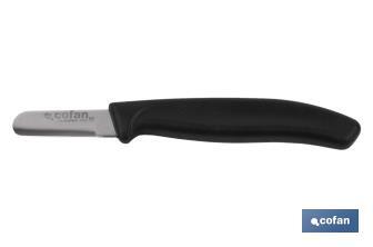 Harvest knife | 12-unit pack | Round point | Blade size: 4,5cm | Black handle - Cofan