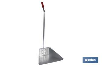 Extra metallic dustpan | Galvanised metal | With handle - Cofan